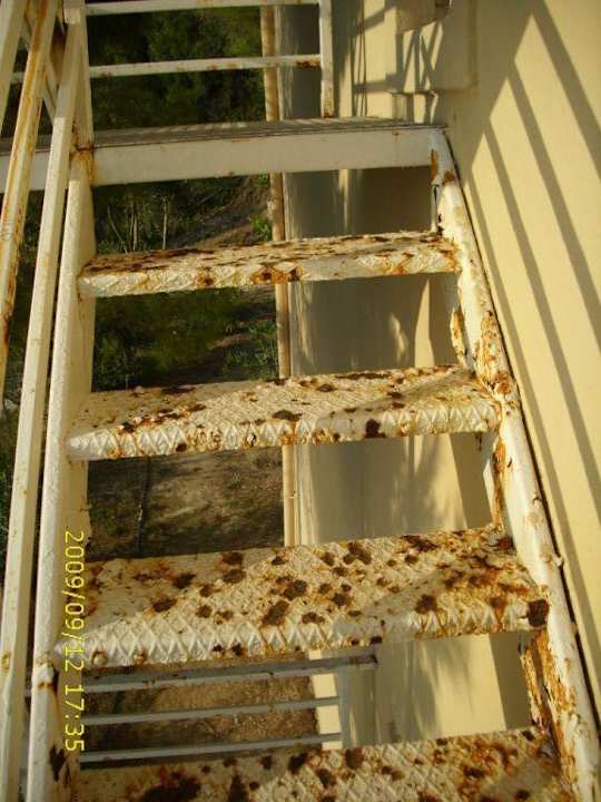 Feuertreppe an unserer Seite des Hotels Hotel Ambiente Palace