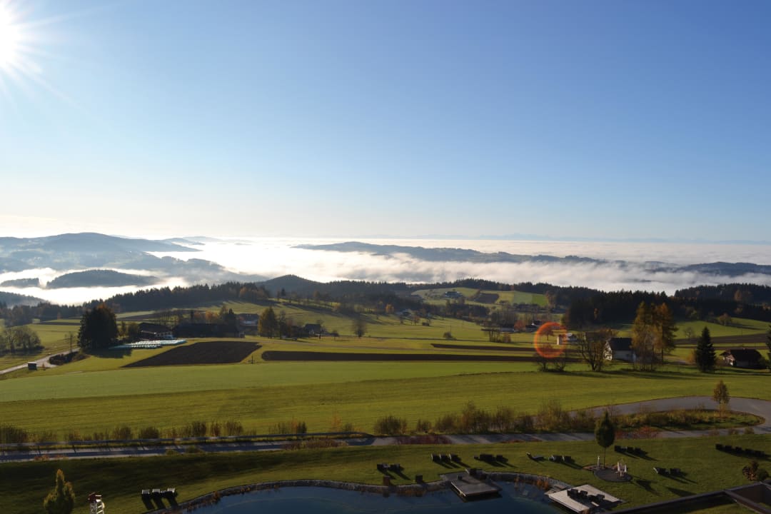 Panorama auf die Mühlviertler Hügellandschaft Bergergut - Das Genießerhotel für Paare