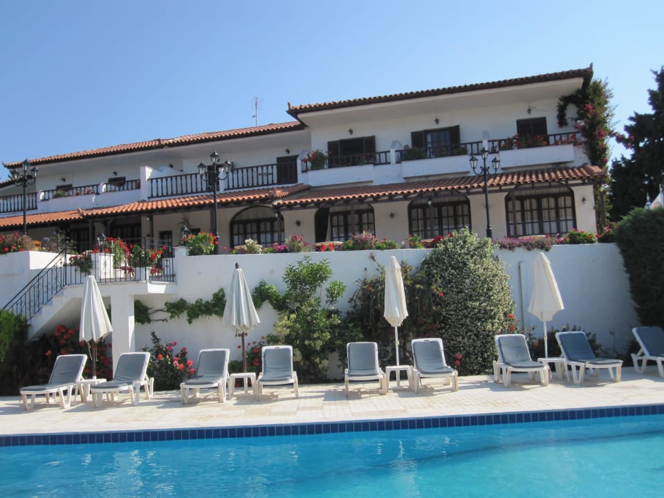 Morgens am Pool Hotel Paradise