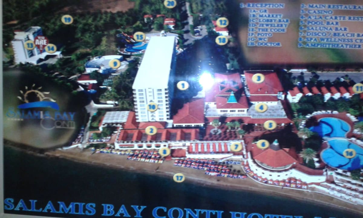 Lage vom Hotel und Betten Haus Salamis Bay Conti Resort Hotel & Casino
