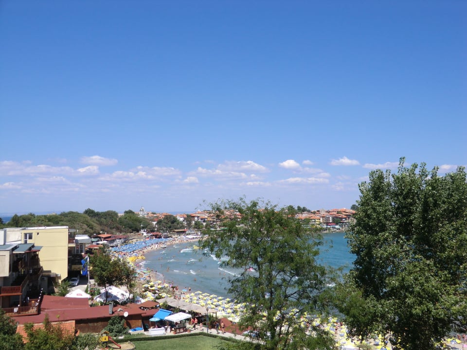 Blick vom Zimmer auf die Bucht Hotel Selena Star