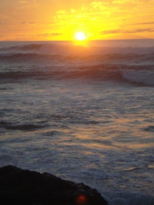 Sonnenuntergang vom Balkon OCÉANO Health Spa Hotel