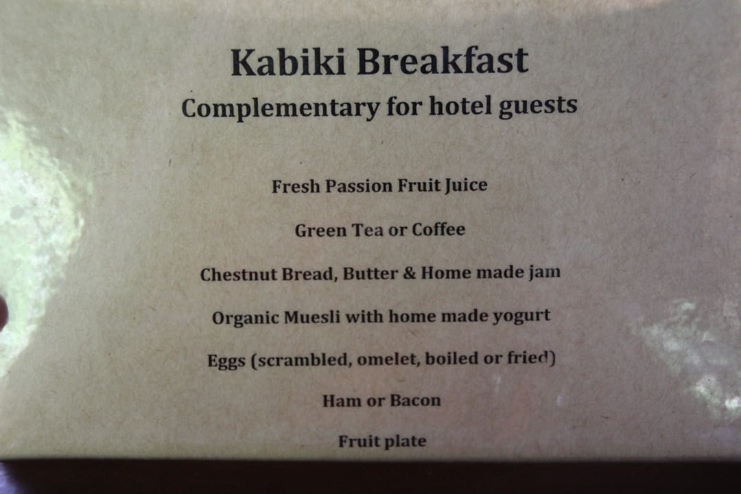 Mageres Frühstücksangebot Hotel The Kabiki