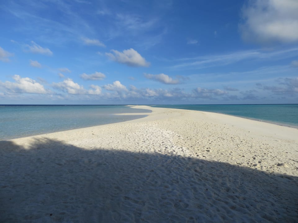 Sandbank am morgen Kuramathi Maldives