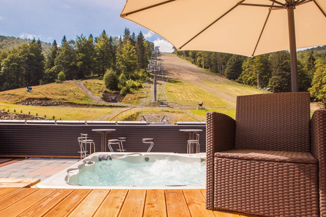 Taras widokowy z jacuzzi Poniwiec Mała Czantoria