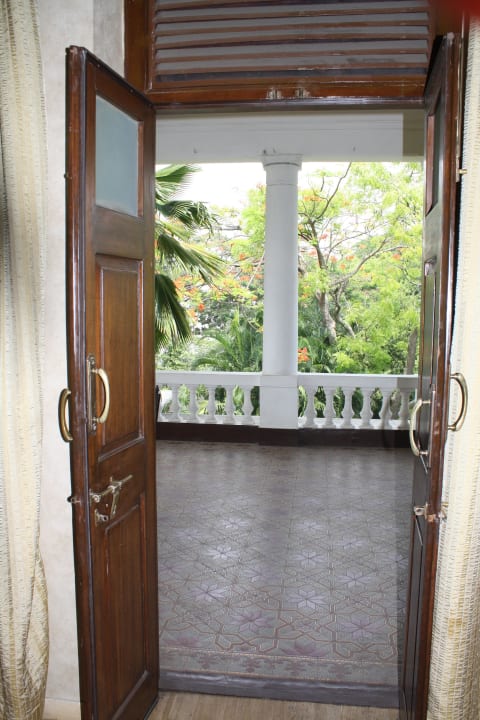 Blick zum Balkon Hotel Royal Orchid Metropole Mysore