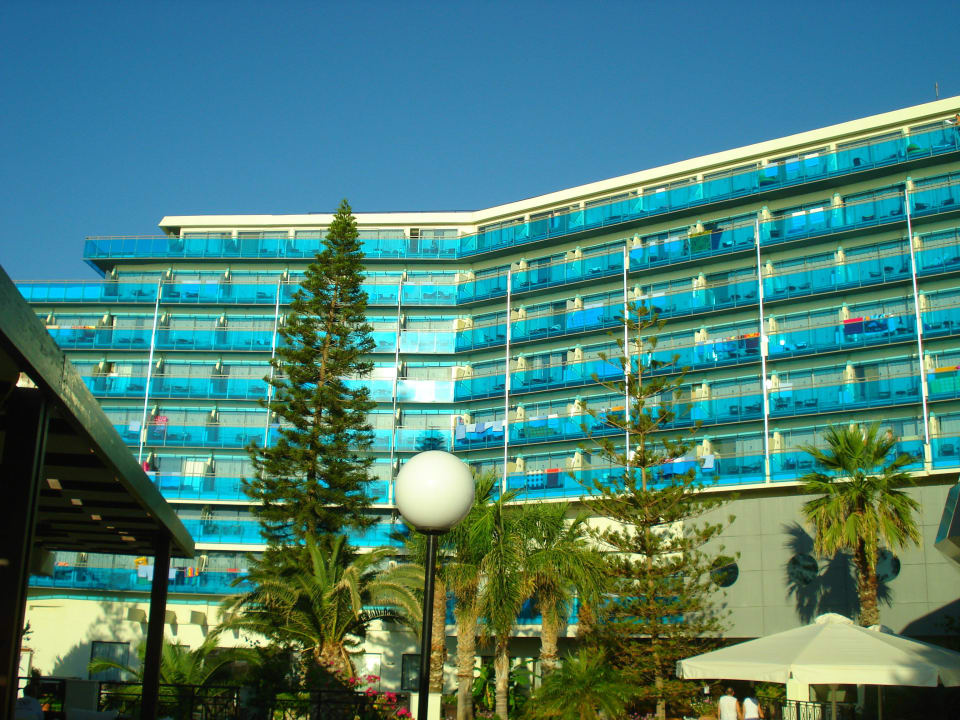 Hotelansicht vom Pool  aus Hotel Calypso Beach