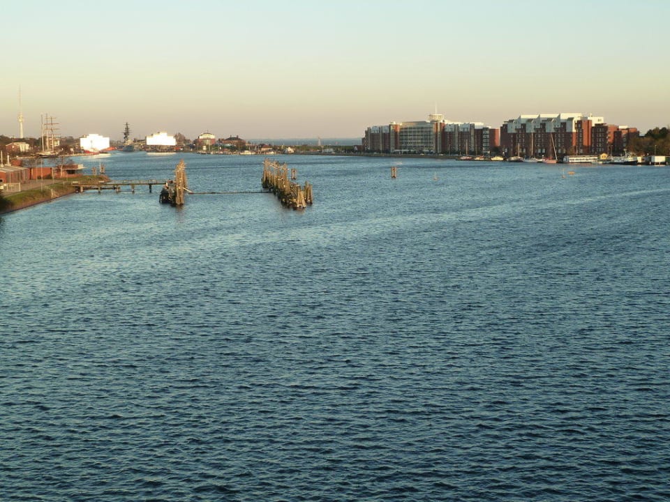 Ausblick vom Zimmer 217 ATLANTIC Hotel Wilhelmshaven