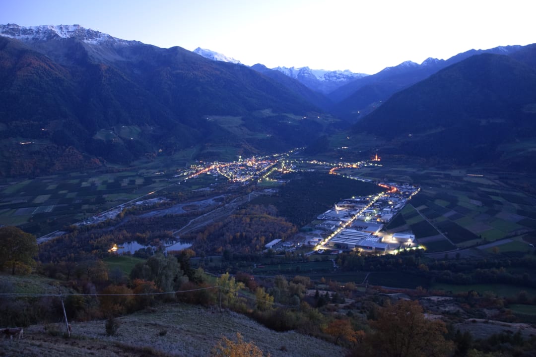 Blick vom Balkon Pension Ortlerblick