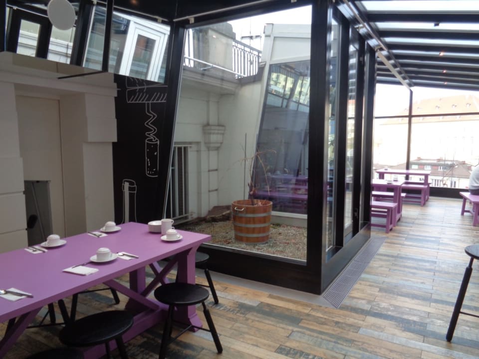 Noch einmal ein Blick in den Frühstücksraum Hotel City