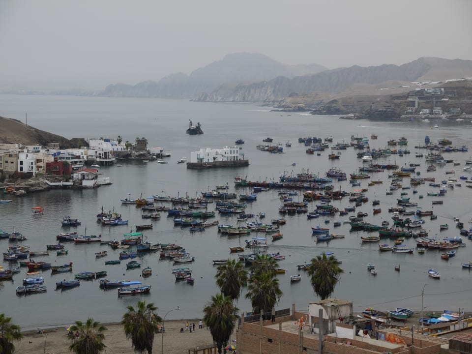 Blick von der Terrasse Hospedaje El Mirador de Pucusana