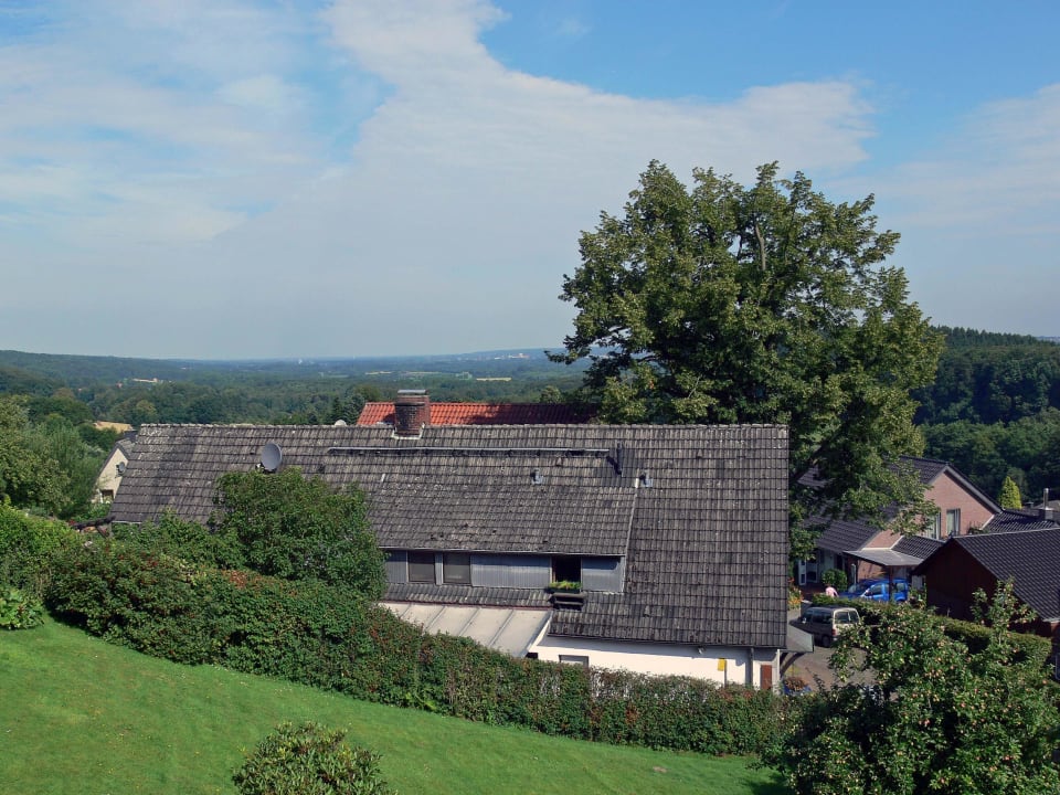 Blick von der Terrasse Gästehaus Zum alten Brunnen