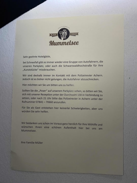 Sonstiges Berghotel Mummelsee