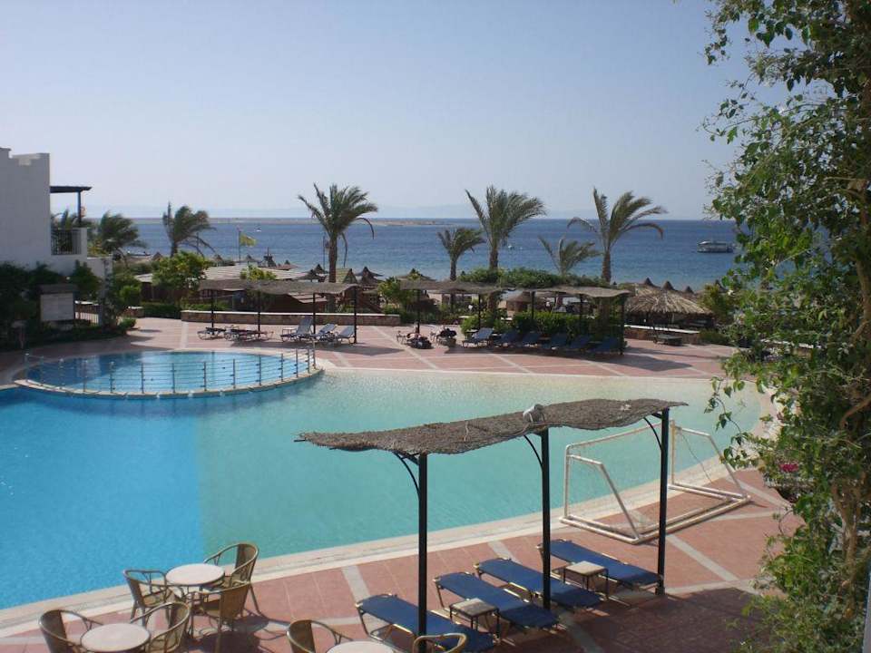 Pool vom 1.Stock der Zimmer aus. JAZ Dahabeya