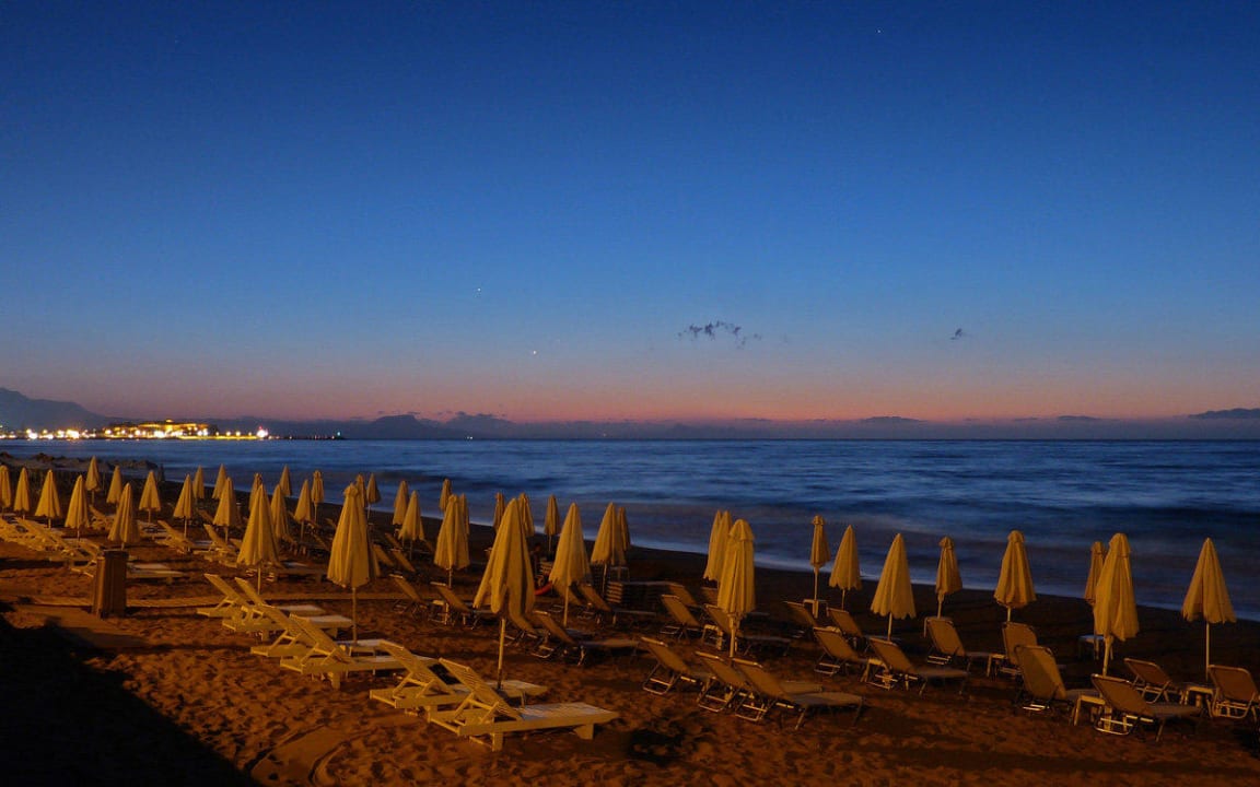 Abendstimmung mit Blick auf Rethymnon Pearl Beach