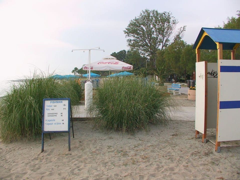 Ausleihstand am Strand alltoura Club Hotel Poseidon Palace