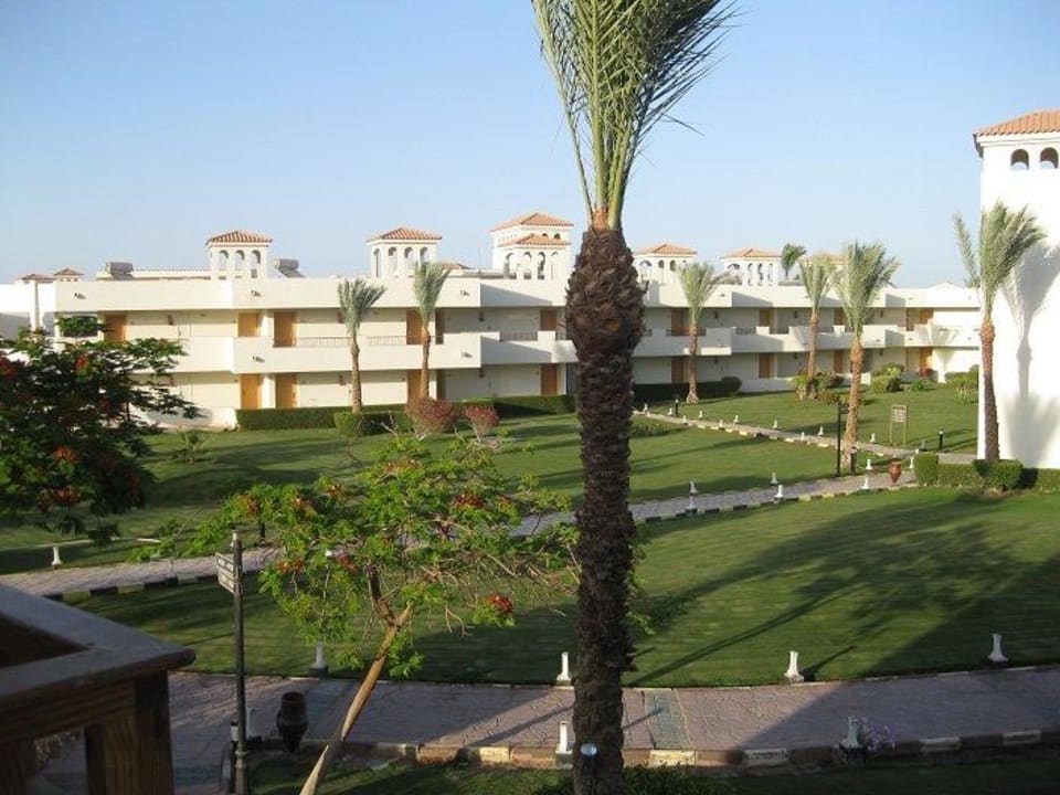 Blick vonm Balkon Block 5 Pickalbatros Dana Beach Resort - Hurghada