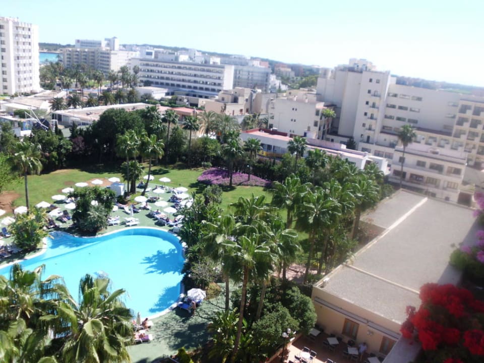 Blick vom Balkon, 6.Etage Hipotels Said  Hotel