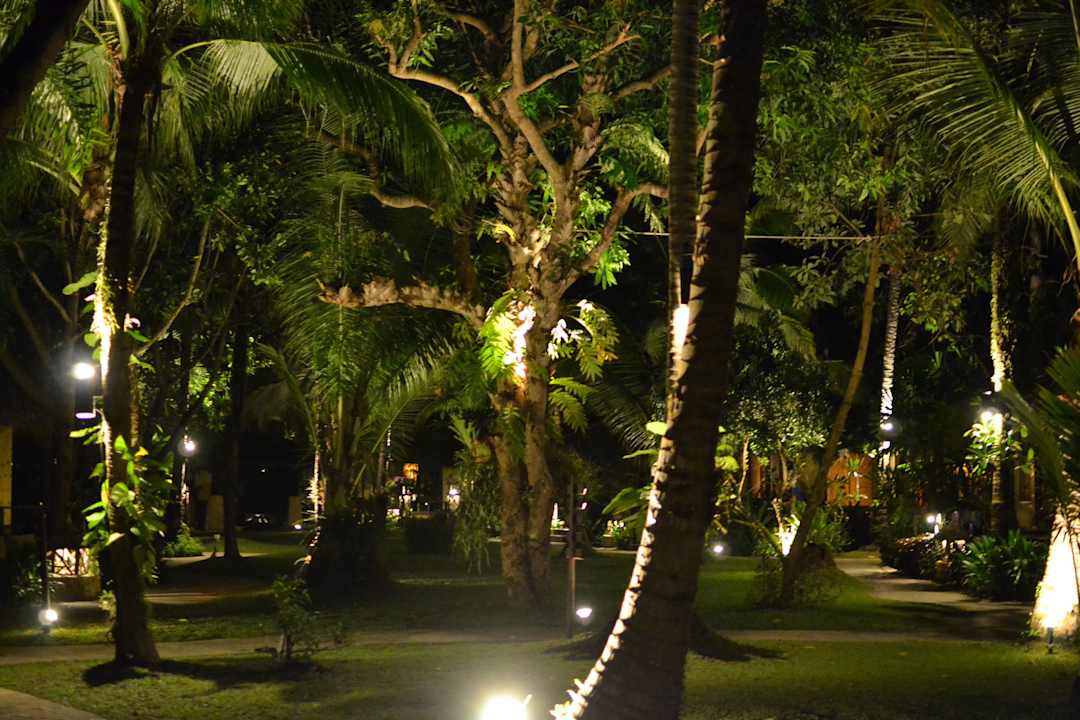 Gartenanlage nachts  Centara Koh Chang Tropicana Resort