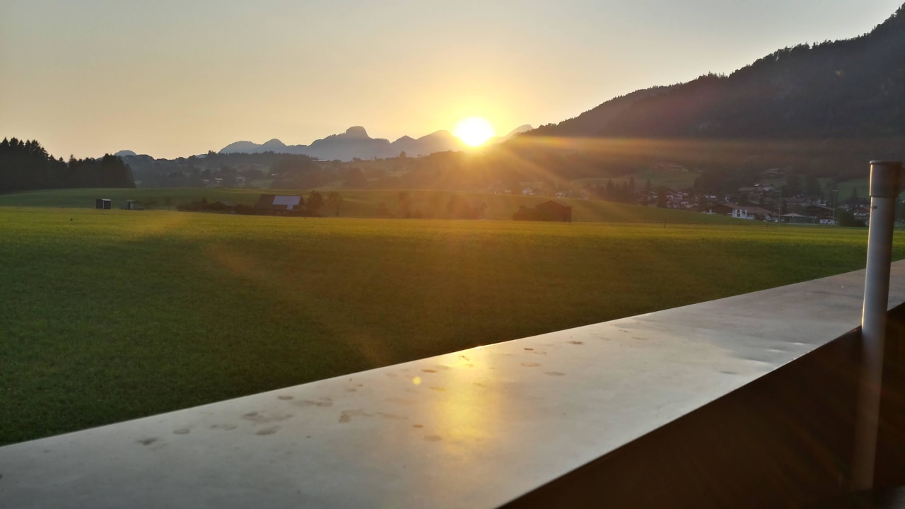 Sonnenuntergang am 11.August Ferienwohnungen Döllerer