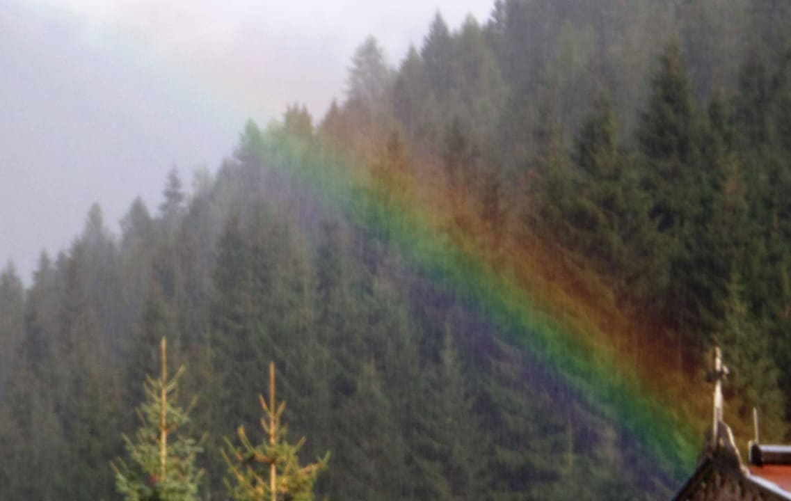Regenbogen aussicht aus dem Zimmer  Hotel Waldhof
