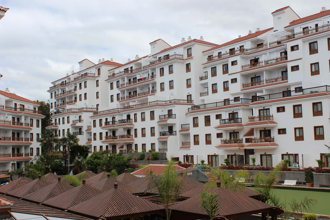 Blick auf den Innenhof Apartamentos Casablanca