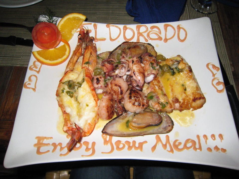Lecker Essen frisch vom Meer Hotel El Dorado Beach Resort