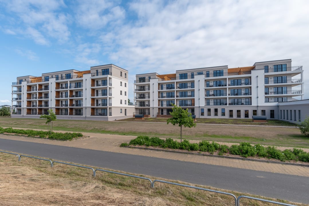 Außenansicht Upstalsboom Aparthotel Waterkant Suites