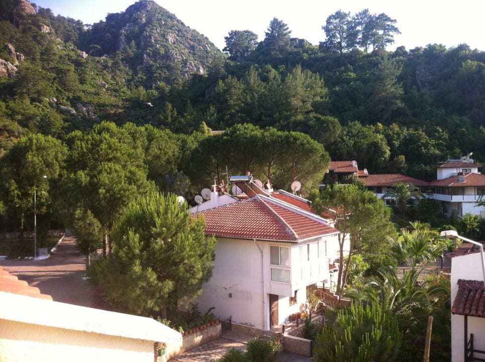 Ausblick in den Ort vom 4. Stock Mirage World Hotel Marmaris