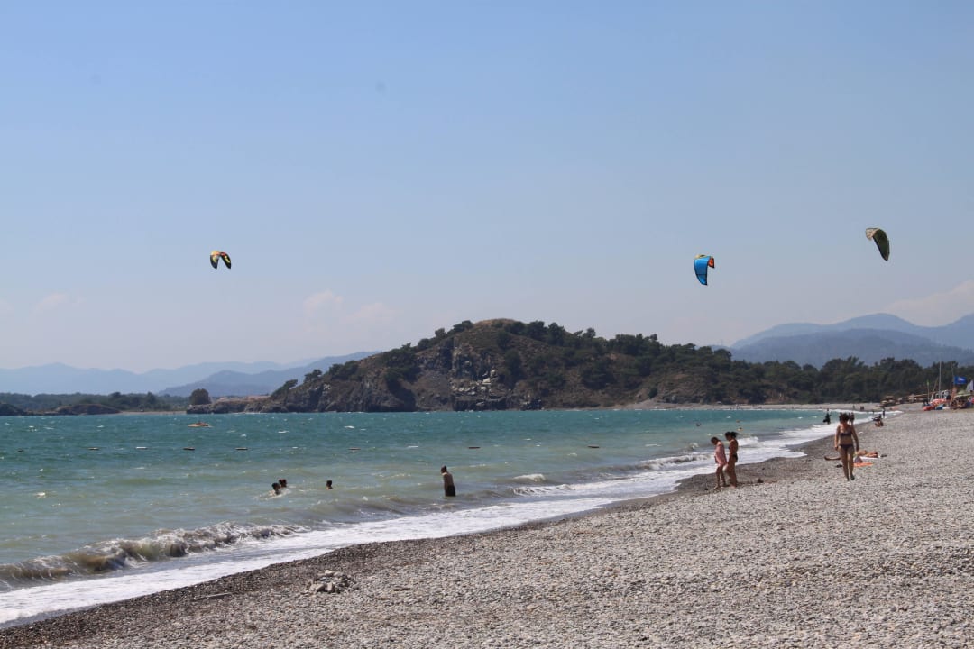 Ab ca. 11.30 Uhr wurde es windig Jiva Beach Resort