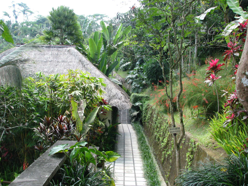 Weg zu den Villen Hotel Hanging Gardens of Bali