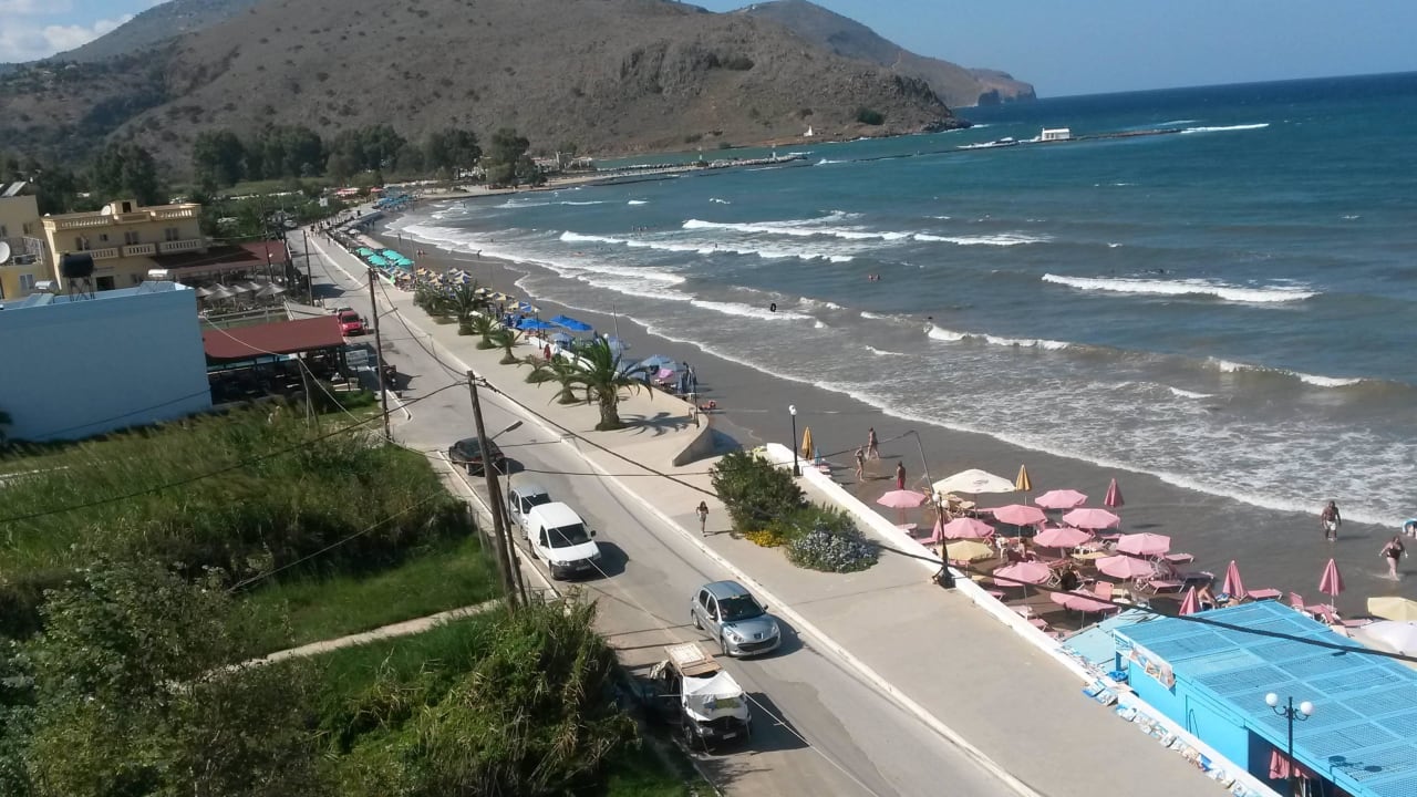 Blick von der Dachterrasse Hotel Corissia Princess