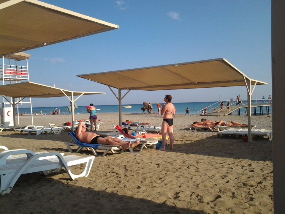 Der Club Turtas liegt direkt am Strand Club Turtas Beach Hotel