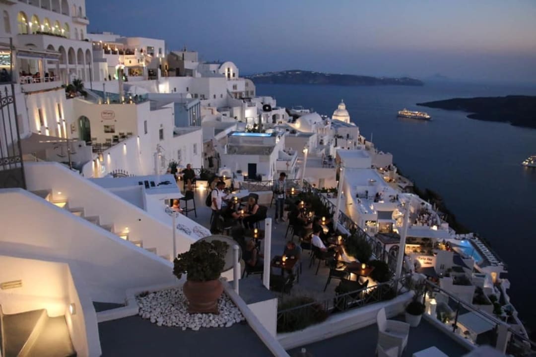 "Beim Sonnenuntergang" Hotel Kavalari (Fira) • HolidayCheck (Santorini Griechenland)
