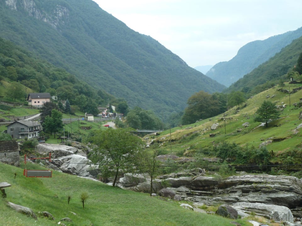 Blick talabwärts in Richtung Hotel Hotel Posse