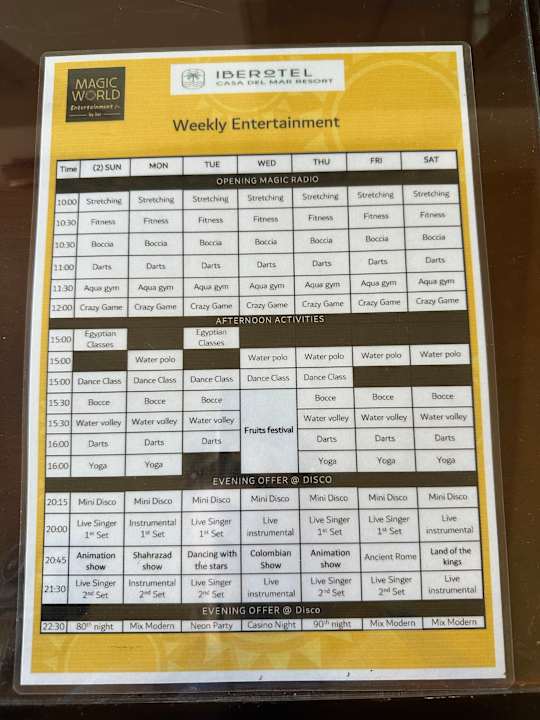 Sport & Freizeit Iberotel Casa Del Mar Resort