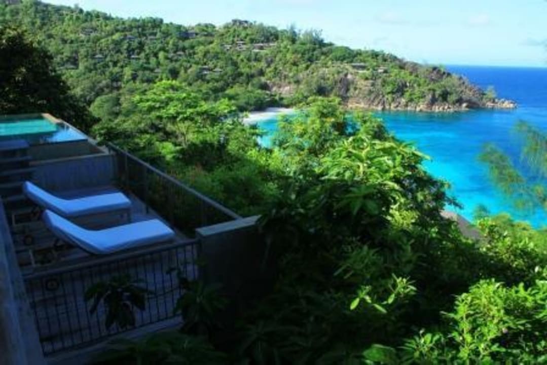 Westblick von Terrasse Four Seasons Resort Seychelles