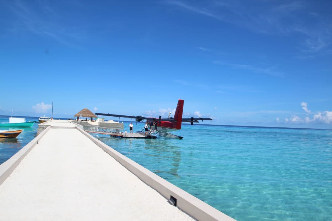 Blick von der Lobby Summer Island Maldives
