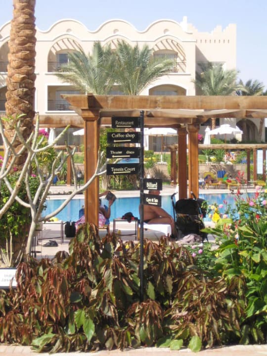 Blick auf Pool und Außenanlagen Hotel JAZ Makadi Star & Spa