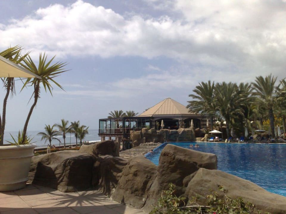 Ausblick v. italienischen Restaurant i.d. Anlage Lopesan Costa Meloneras, Resort & Spa