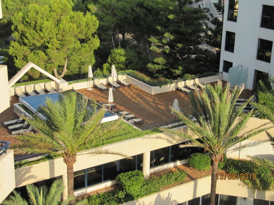 Blick auf das Sonnendeck Hipotels Bahia Grande