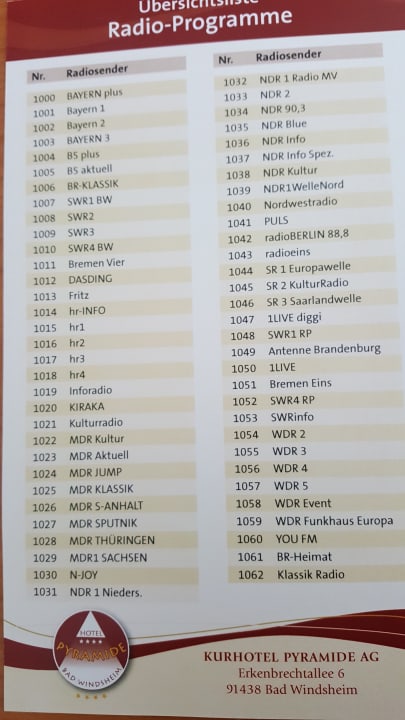 Zimmer Kurhotel Pyramide