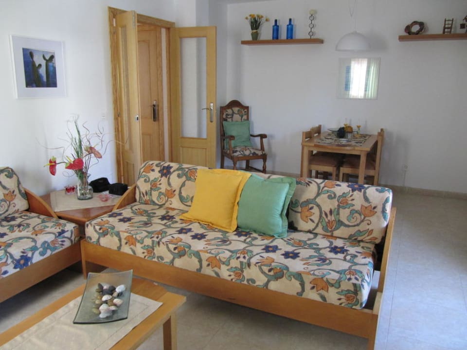 Wohnzimmer der Ferienwohnung Es Bauló Petit Hotel