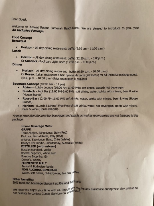 Sonstiges Amwaj Rotana Jumeirah Beach Residence