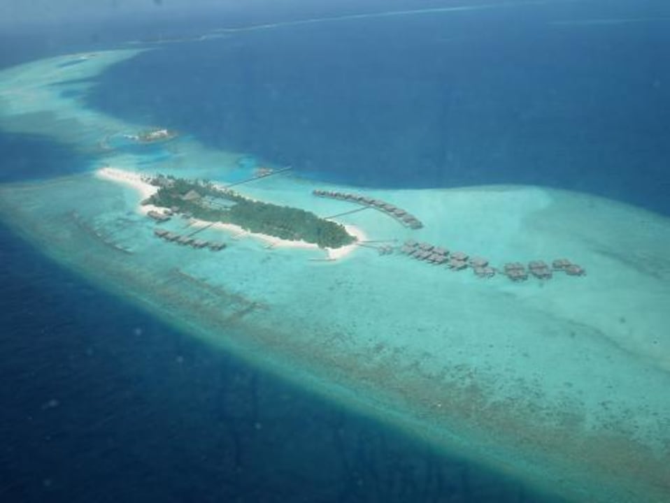 Veligandu von "oben" Veligandu Maldives Resort Island