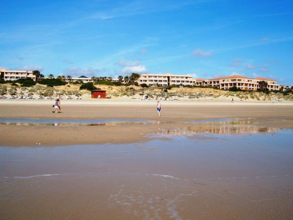 Blick vom Strand aufs Hotel Hipotels Playa la Barrosa