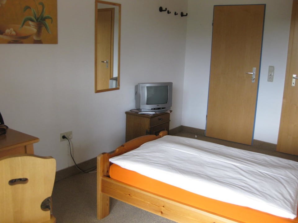 Einzelzimmer vom Balkon aus Hotel Berghof