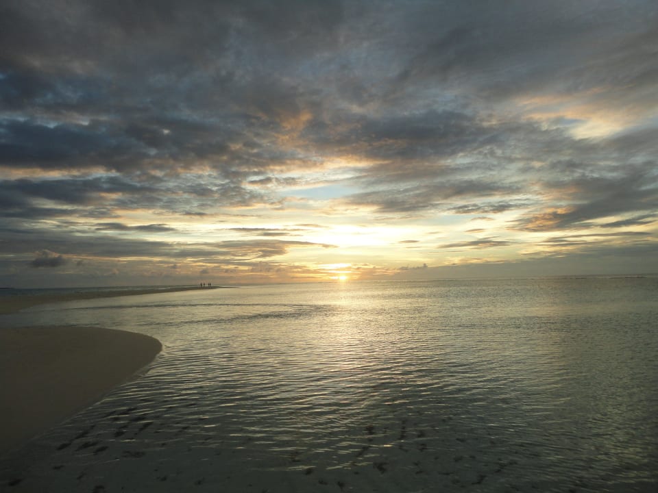 Sonnenuntergang auf der Sandbank Kuredu Island Resort & Spa