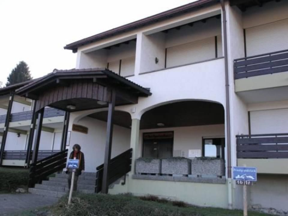 Der Eingang zum Appartementhaus Müllers Ferienwohnung Steibis / Allgäu