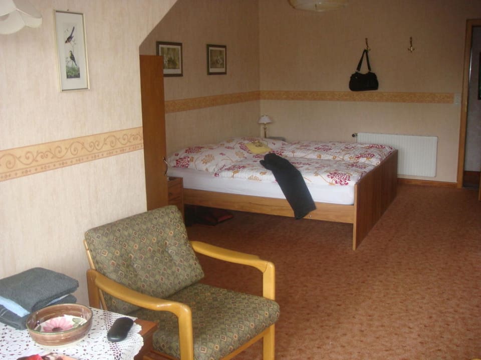 Blick von der Sitzecke Privatpension Haus am Wald